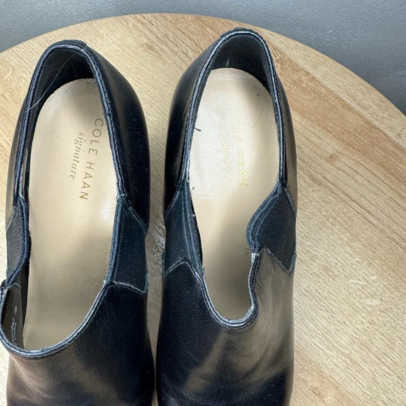 Cole Haan Black Women's Leather Heeled Shoes - Picture 5 of 9